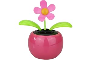 Soldriven dansande blomma söt soldriven dans blomma plast soldansande leksaker soldansande figurer för bil hem kontor dekoration