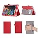 Produktbild ISIN Tablet Fall Serie Lenovo Tab 4 8 TB-8504F, TB-8504N und TB-8504X 8,0 Zoll Tablet Premium PU-Leder Schutzhülle Taschen mit Handschlaufe,Stylus Halter und Kartenschlitz (Rot)
