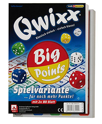 NSV - 4039 - QWIXX - Big Points - Zusatzblöcke 2er Set - Würfelspiel