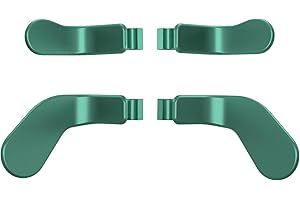 eXtremeRate 4 Paddles Metallo per Xbox Elite Series 2 Controller,Palette Levette Posteriori in Acciaio Inossidabile Ricambio per Xbox Elite V1/Series 2 Core Joystick-Acqua Verde
