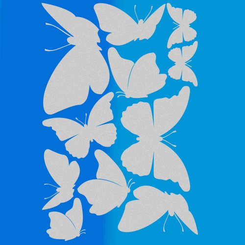 Schmetterlinge Glasdekorfolie Milchglaseffekt - 3