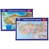 T&uuml;rkiye PHYSICS AND POLITICAL MAP