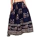 ooltah chashma cotton Gold Printed Straight long Skirt for women (size: length- 38 Inches) Waist- non stretch- 26 X After Stretch- 38 Inches RS.495.00