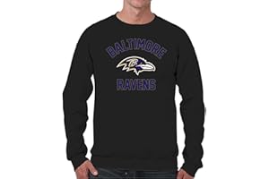Team Fan Apparel NFL Adult Gameday Football Crewneck Sweatshirt - Cotton Blend - Stay Warm, Comfortable & Stylish on Game Day
