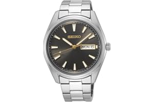 Seiko Orologio Analogico Quarzo Giapponese Uomo con Cinturino in Acciaio Inox SUR343P1