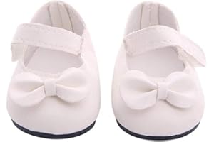 DUORUIMI Puppenschuhe, süß mit Schleife, für 18 Zoll American Girl Doll