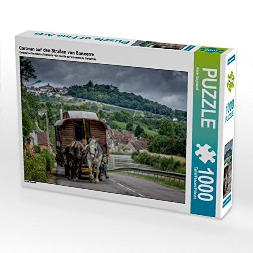 Preisvergleich Produktbild Caravan auf den Straßen von Sancerre 1000 Teile Puzzle quer
