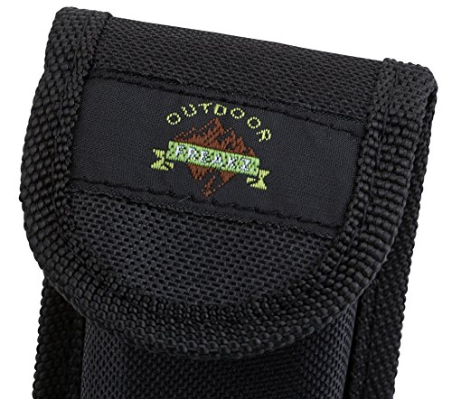 OUTDOOR FREAKZ Outdoor Campingbesteck Klapp-Besteck aus Edelstahl mit Gürteltasche, das Original! - 9