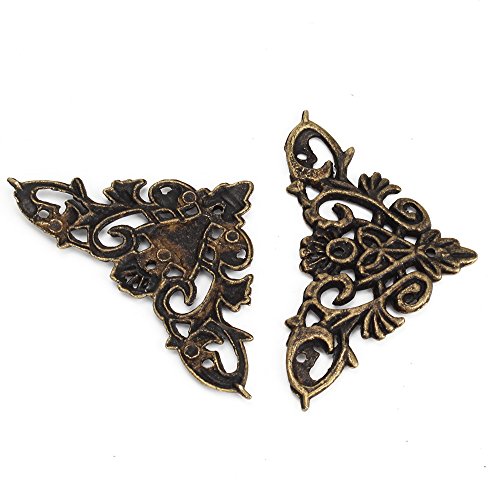 BQLZR Möbel Dekorative Kantenabdeckung Vintage Dekor Box Eckenschutz Packung mit 20 - 6