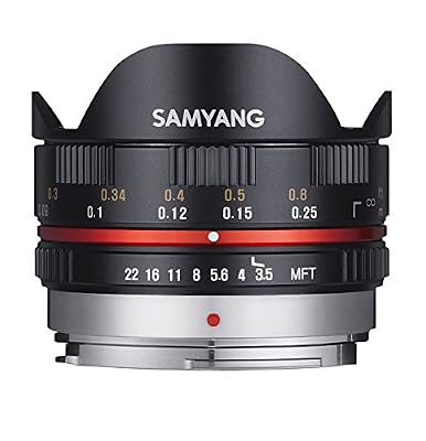 Samyang - Oeil-de-poisson - 7,5 mm - f/3.5 UMC - pour capteur micro 4/3 - Micro Four Thirds - NOIR
