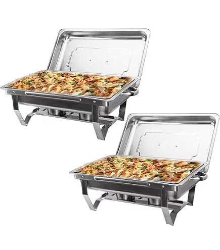 Tramontina Pro-Line 80205/520DS Chafing Dish Da 9 Quarti (8,5 Litri) In Acciaio Inox, Certificato NSF, Made In Brazil, Ideale Per Catering E Buffet