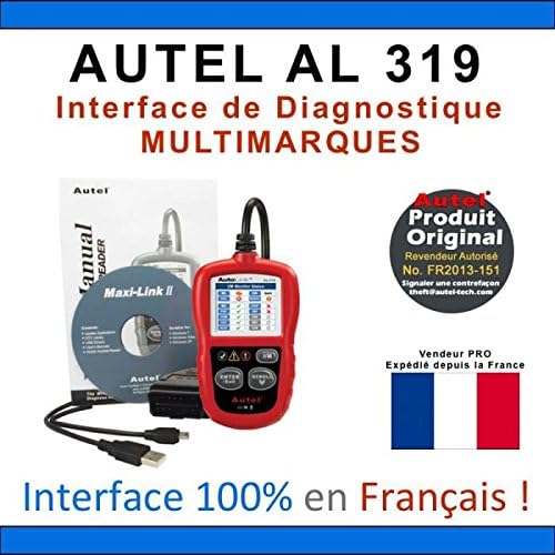 MISTER DIAGNOSTIC Suitcase MULTIMARQUES – Diagnostic Autel AL319 – Pro – Autocom Delphi Elm Can Clip Diagnostic