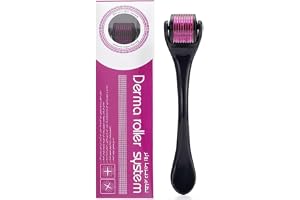 ProGrip Tools Derma Roller 0.5mm with 540 Titanium Needles : Skin Rejuvenation, Hair Growth, and Cellulite Reduction - Pain-Free Treatment for Thicker, Elastic Skin and Fuller Hair (Pack of 1)