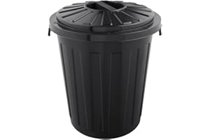 keeeper Maxi-Tonne mit Deckel, Polypropylen, 23 l, 36 x 42 x 36 cm, Mats, Graphit-Grau