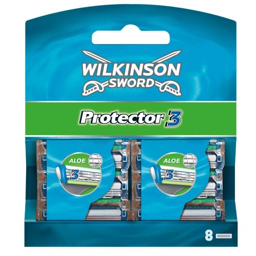 2 x 8 Wilkinson Sword Protector 3 Razor / 16 pieces