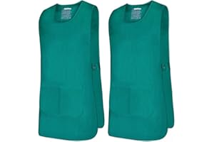 Misemiya - Colis 2 Unités - NETTOYAGE TABLIER TRAVAIL UNIFORME NETTOYAGE MÉDICAL CLINIQUE VÉTÉRINAIRE SANITAIRE HOSPITALITÉ- Ref.868