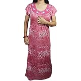 INDIATRENDZS Womens Nighty Hosiery Cheetah Printed Maxi Night Wear 40"