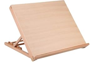 VENUS VALINK Support de rangement pour planche à dessin en bois, multifonction A2 - Réglable - Assortiment d'outils de peinture - Support de peinture pigmentée - Organiseur pour fournitures scolaires