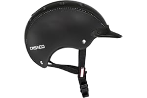 CASCO Kinder REIT-, Fahrrad- und Skihelm Choice Turnier schwarz S (52-56cm)