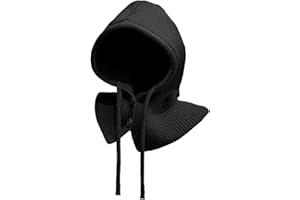 JFAN Cappelli Invernali per Le Donne Balaclava Lavorato a Maglio Unisex Caldo con Coulisse Cappello della Sciarpa della Copertura del Fronte