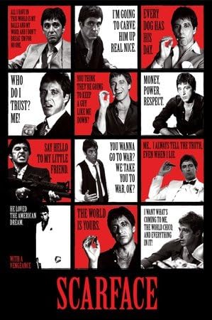 Scarface (Quotes) - Maxi Poster - 61cm x 91.5cm
