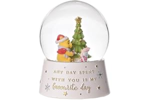 Caths Direct Disney Winnie The Pooh & Piglet Christmas Snow Globe 10cm