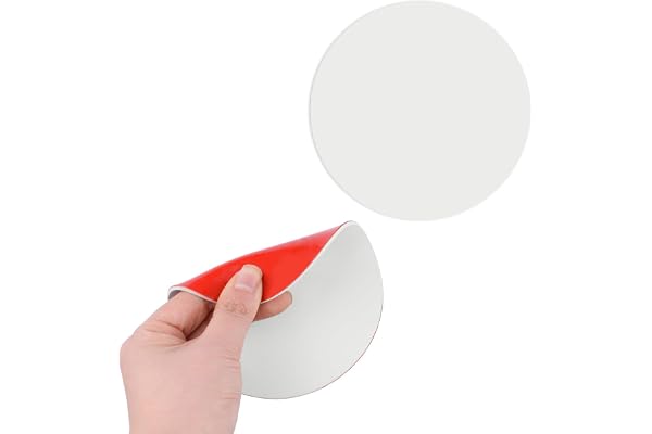 UFURMATE Skyddsplatta i gummi för takhål, 2 st dekorativa blanka väggplattor runda självhäftande reparationssats för vägghål för golv, tak och vägg (12,7 cm / 5 tum)