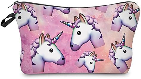 Unicorn Fashion Colourful Happy Cute 3D Printed Drawstring Backpack Bag (39 x 30 cm)