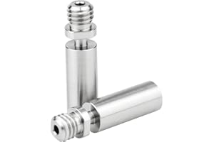 POLISI3D 2 piezas All Metal Ender 3 Titanium Heat Break Tubo térmico Heatbreak Actualización para Creality 3D Printer CR10, S4 S5, Ender3 V2, Ender 3 Pro, CS3 Hotend (Actualización TC4 All Metal Version)