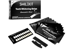 RUCRAK Smile Stains-Gone Strips, Teeth Whitening Strips,Activated Carbon Dental Adhesive for Teeth,Quickly and Effectively Remove Stains from Coffee, Tea, Smoking and Wine (14 pair)