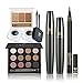 Oshide Eye Makeup Kit Set-12 Color Eyeshadow Palette+Mascara+Liquid Eyeliner Pencil+Eyebrow Powder+Gel Eyeliner Makeup Comestic Kit