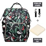 ❤ STURDY STYLE: La bolsa de pañales LEQUEEN está hecha de tela Oxford de primera calidad, duradera y repelente al agua, que mantiene la bolsa seca con facilidad. En el compartimiento separado del compartimiento principal, los bolsillos de la botella de leche están libres de contaminantes