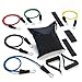Produktbild Tailcas® 11 teiliges Set Naturlatex Latexschlauch Widerstandsbänder Zugseil Resistance Bands Fitnessbänder für Home Gym Workout, Exercise Bands, Toning Equipment, Fitness Tubes, Pilates, Yoga, Perfekt für Beine, Schultern, Rücken und Brust