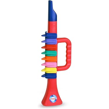 Levemolo Trompette En Plastique Pour Enfants - Instrument Débutant Rose - Son Riche Et Facile à Jouer