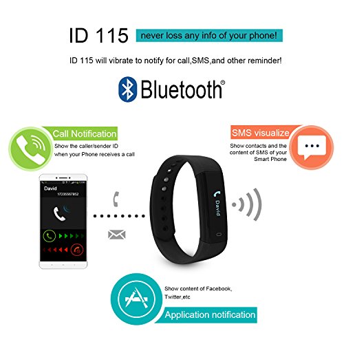 Smart Watch, I5 Plus Smart Uhr Handy Uhr Mehr Intelligent Uhr Pedometer Kalorie Caluler Smartwatch Bluetooth 4.0 Für iOS 7 Oder Höher Version und Mehr Android 4.3 Oder Eine Höhere Version - 5