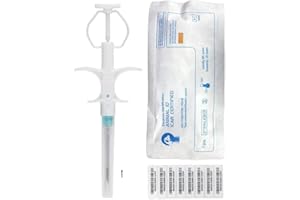 TAEING Mikrochips für Haustiere, 134,2 kHz, 1,4 x 8 mm, für Haustiere, Katzen, Hunde, Implantat-Kit für tierärztliche Behandlung, 10 Packungen