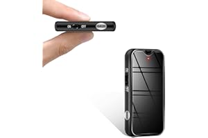 TDW 64GB Registratore Vocale Magnetico, Registratore Vocale Portatile con Attivazione Vocale con Adattatore OTG, Registrazione Continua di 30 ore, fino a 1536 kps, per Interviste, Conferenze, Lezioni