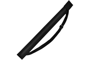 Zngou 1 Piece Pool Cue Bag, 1/2 Snooker Case Bag Billiard Carry Stick Storage Portable for Rod, Black