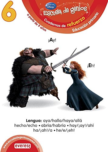 Download 6. Escuela de genios. Cuadernos de refuerzo. Educación Primaria. A partir de 9 años. Lengua: aya/halla/haya/allá. Hecho/echo. Abría/habría. Hay/¡ay!/ahí. Ha/¡ah!/a. He/e/¡eh!. - 9788444151380