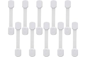 LacyMC Chiusure Sicurezza Bambini,4 Pezzi Blocca Cassetti per Bambini,Serrature di Sicurezza per Bambini,Chiudi Ferma Cassetti Sicurezza,per Armadi, Cassetti, Frigorifero