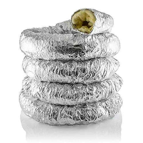 Aislante conductos para la recuperación de calor ventilación - 100 mm de diámetro - 10 M de largo