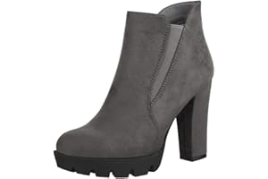 Elara Bottines Femme Bottes à la Cheville Chunkyrayan