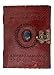 Crafat Brown Leather Diary Journal Notebook With Lock & Hand Embossed & Handmade Paper RS.469.00