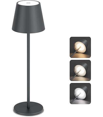 Lampada Da Tavolo A LED Senza Fili, Dimmerabile, A Batteria, Per