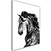Produktbild Feeby Frames, Leinwandbild, Bilder, Wand Bild, Wandbilder, Kunstdruck 70x100cm, FERD, TIER, NATUR, SCHWARZ