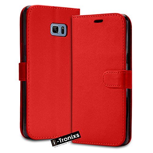 Motorola Moto E4 h  lle  Tasche  Telefonkasten   rot  Abdeckung f  r Motorola Moto E4 Geh  use aus robuster Kohlefaser Buchstil PU Leder Geldb  rse el