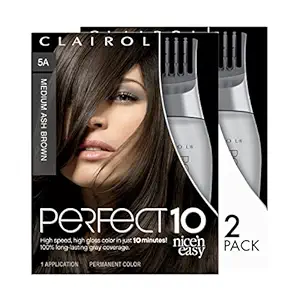 Clairol Perfect 10 By Nice N Easy Hair Color 005a Medium Ash Brown 1 Kit 1.000-Kit