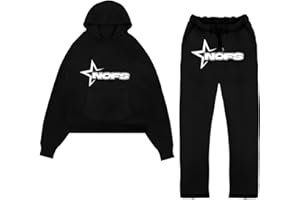 YiJee Ensemble de Jogging NOFS Y2K Homme, 2 Pièces Cortez Tracksuit, Légère Ensemble de Survêtement Unisexe, Sweat à Capuche et Pantalon de Sport, Style Streetwear Hip Hop Casual