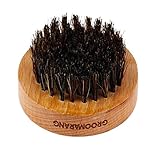 Groomarang Luxury 'O' Boar Bristle Beard Brush Perfect Mens Grooming Gift