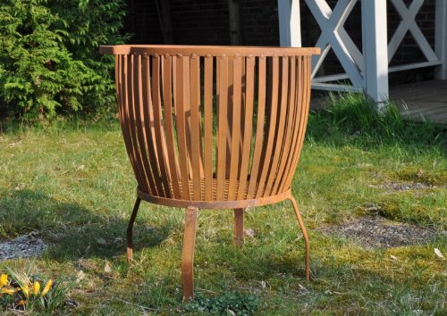 RIESEN Feuerkorb Globus Sehr stabil , SCHWER Feuerschale Rost